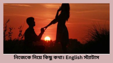 নিজেকে নিয়ে কিছু কথা। English স্ট্যাটাস