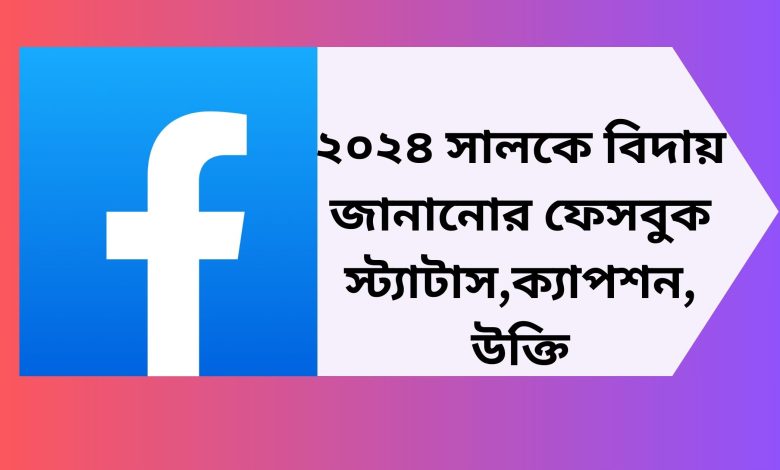 ২০২৪ সালকে বিদায় জানানোর ফেসবুক স্ট্যাটাস,ক্যাপশন, উক্তি